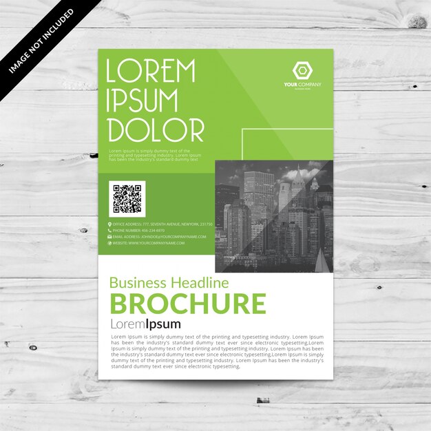 Vecteur gratuit conception de modèle brochure