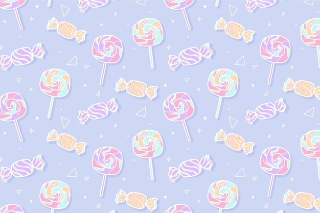 Conception de modèle de couleur pastel bonbon