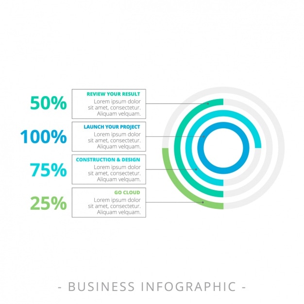 Vecteur gratuit conception de modèle infographic