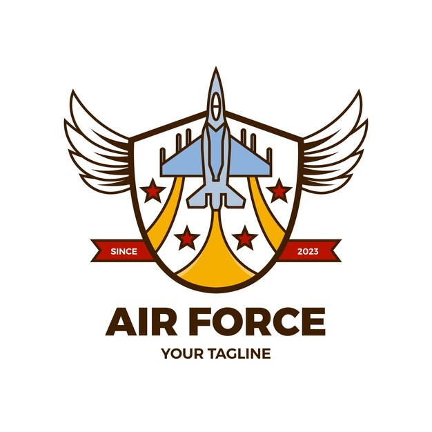 Vecteur gratuit conception de modèle de logo de l'armée
