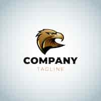 Vecteur gratuit conception de modèle de logo eagle
