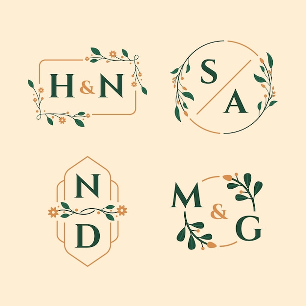 Conception De Modèle De Logo De Mariage