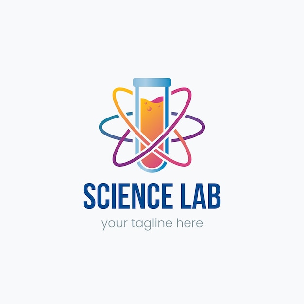 Vecteur gratuit conception de modèle de logo scientifique