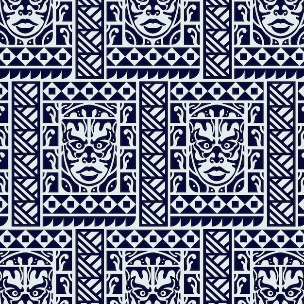 Conception de modèle de tatouage maori design plat
