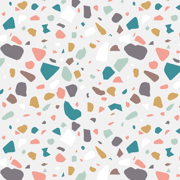 Conception De Modèle De Terrazzo Coloré