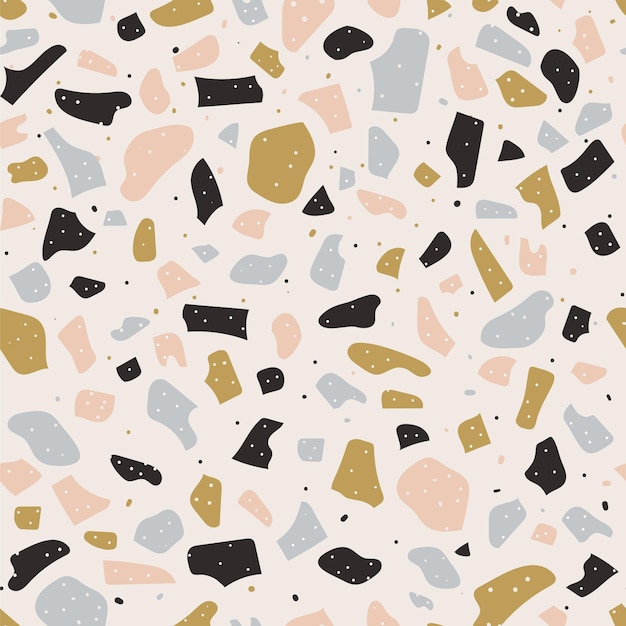 Conception De Modèle De Terrazzo Coloré