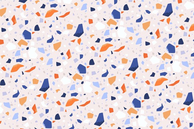 Vecteur gratuit conception de modèle de terrazzo coloré