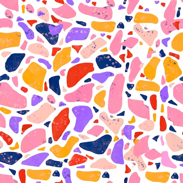 Conception De Modèle De Terrazzo Coloré