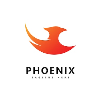 Conception de modèle de vecteur de logo phoenix
