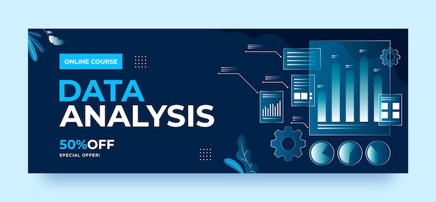 Vecteur gratuit conception de modèles d'analyse de données