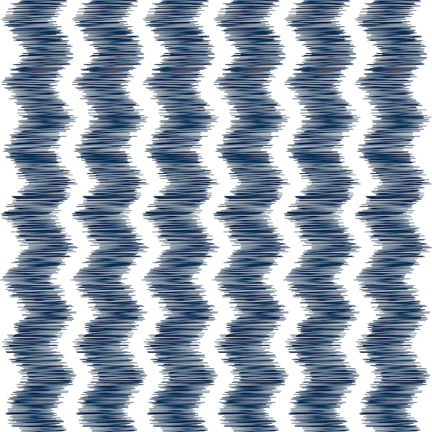 Conception de motif en zigzag de style IKAT