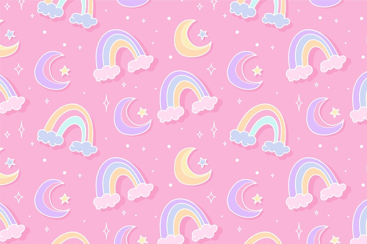 Vecteur gratuit conception de motifs de couleurs pastel de bonbons