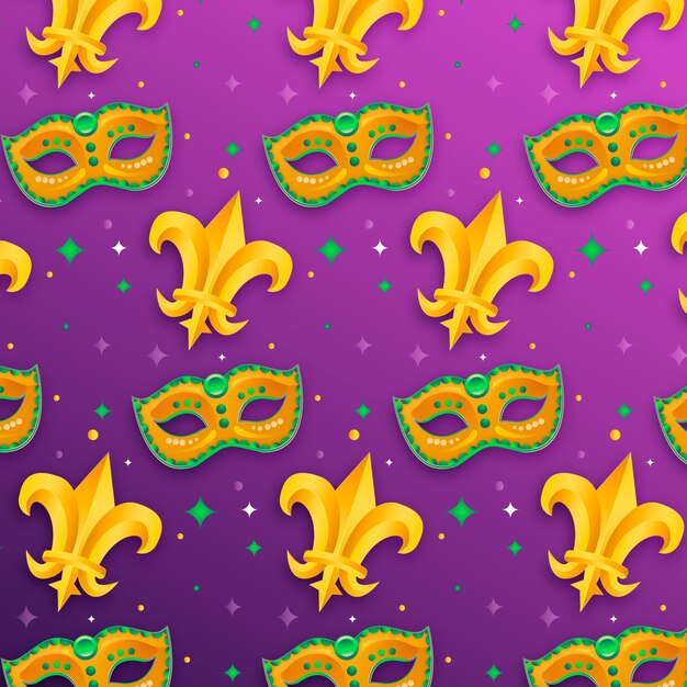Conception de motifs en gradient pour le festival du mardi gras