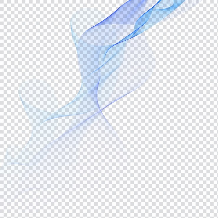 Vecteur gratuit conception ondulée bleu sur fond transparent