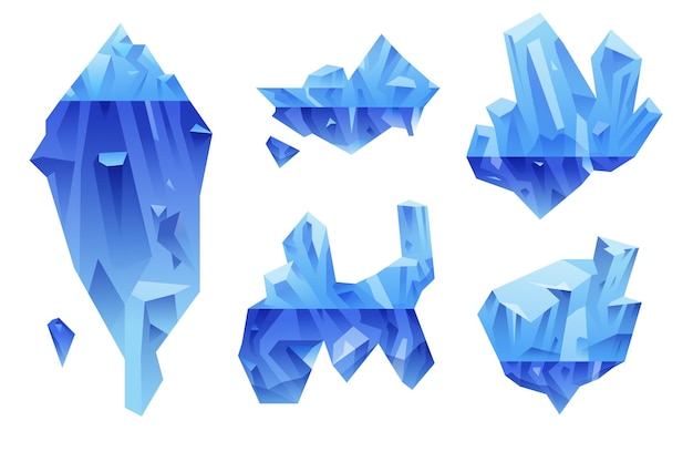 Conception de pack d'icebergs