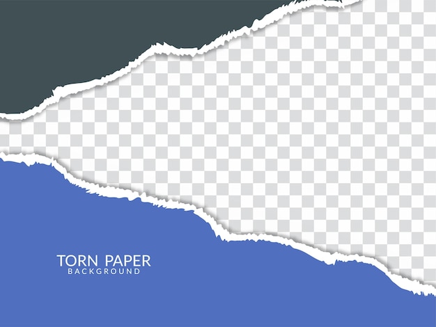 Vecteur gratuit conception de papier déchiré coloré sur vecteur de fond moderne transparent