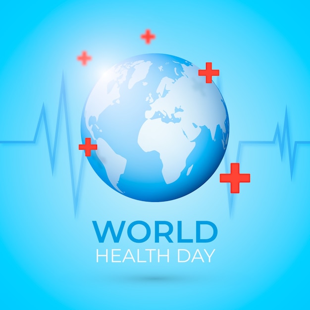 Vecteur gratuit conception réaliste pour la journée mondiale de la santé