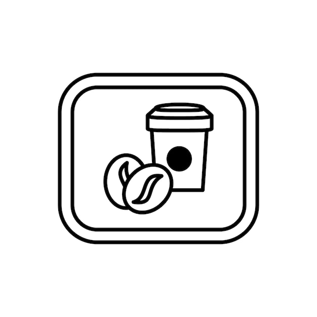 Vecteur gratuit conception de signalisation de café design plat