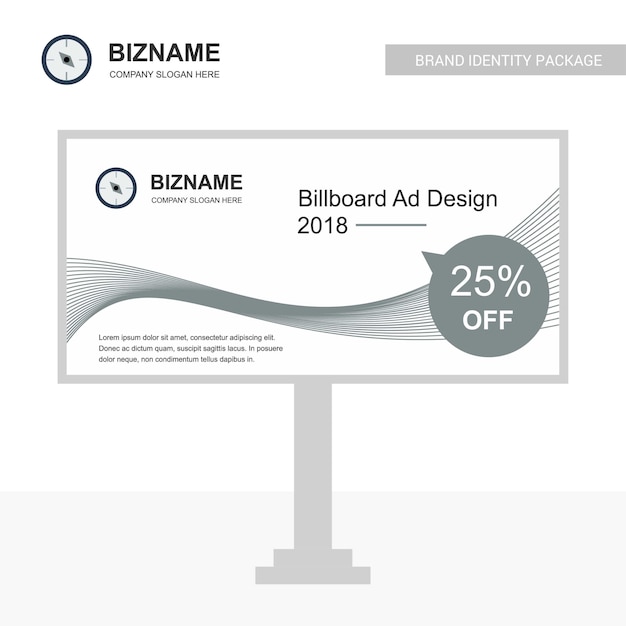 Conception De Société Bill Board Avec Vecteur De Conception Créative