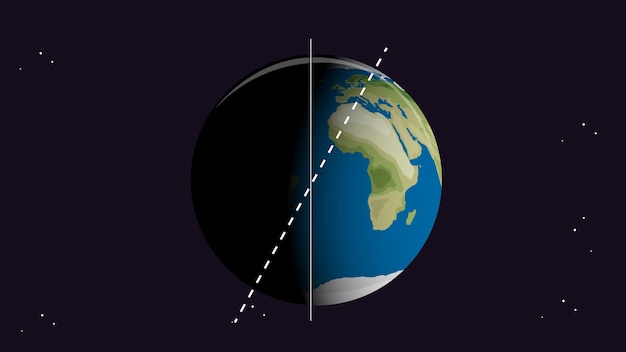 Vecteur gratuit conception de vignette avec la terre dans l'espace