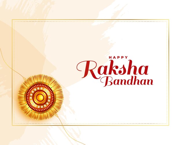 Conception de voeux joyeux festival raksha bandhan