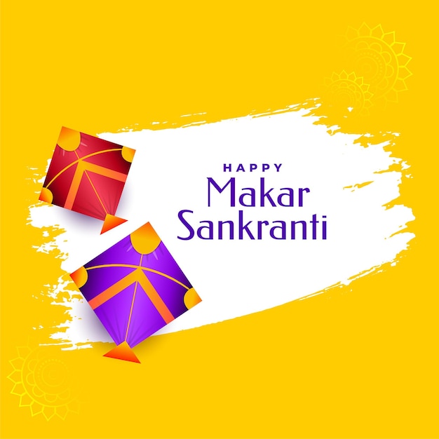 Conception de voeux pour le festival makar sankranti