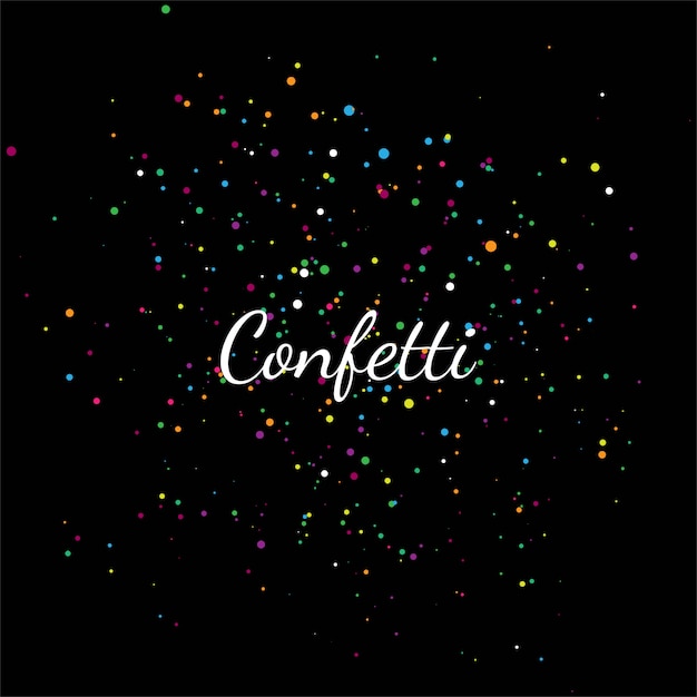 Confettis colorés abstraits