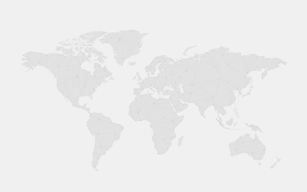 Connexion mondiale illustration vectorielle fond gris
