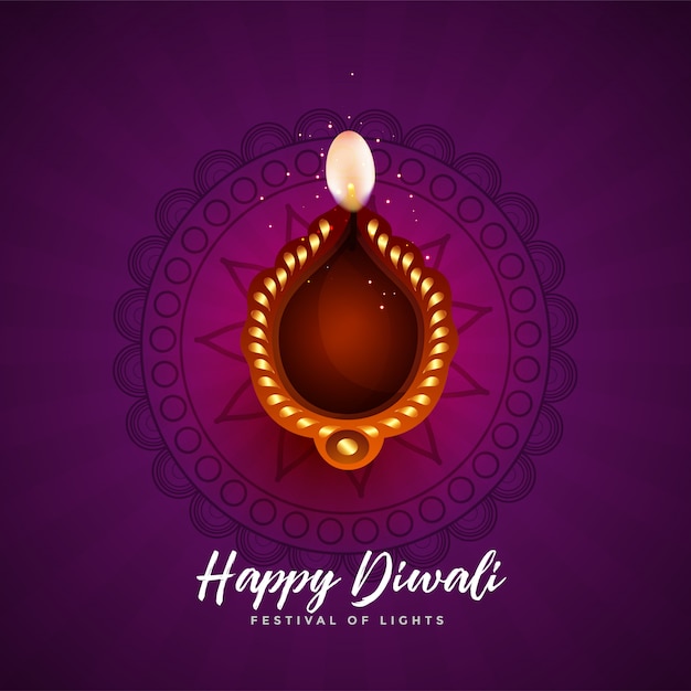 Vecteur gratuit contexte artistique pour le joyeux festival de diwali