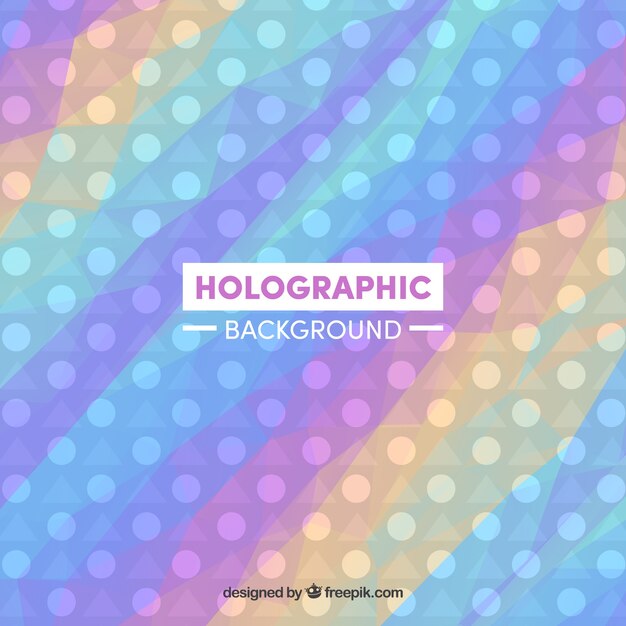 Contexte de couleur holographique avec des cercles