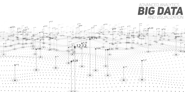 Vecteur gratuit contexte du big data