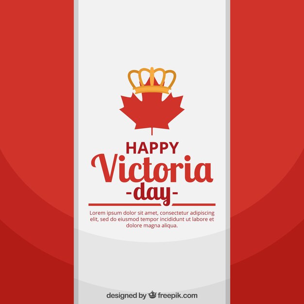 Contexte du drapeau du Canada pour le jour de Victoria