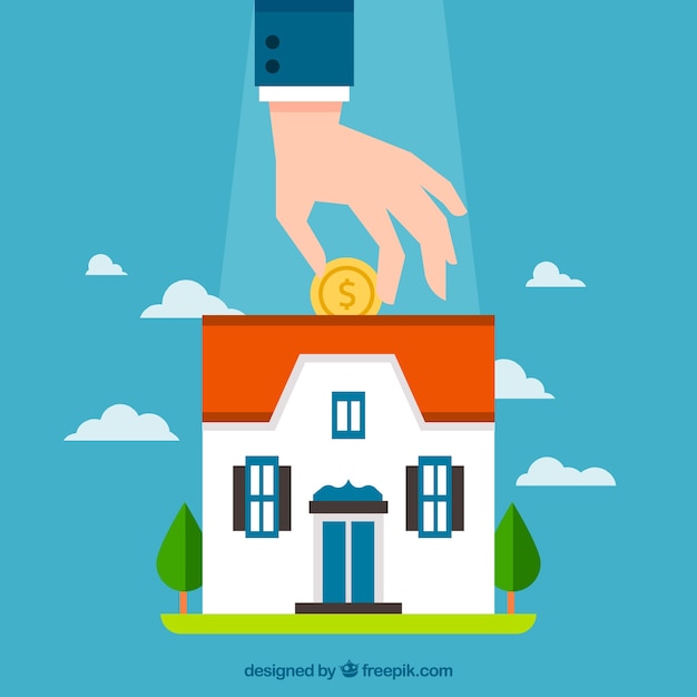 Contexte De L'économie De L'homme Pour Une Hypothèque