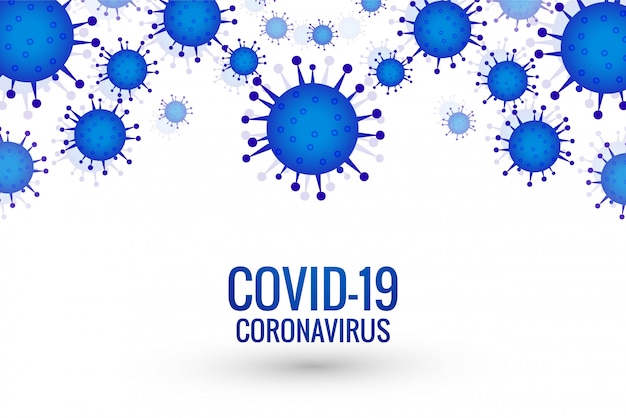 Vecteur gratuit contexte de l'épidémie de coronavirus covid-19