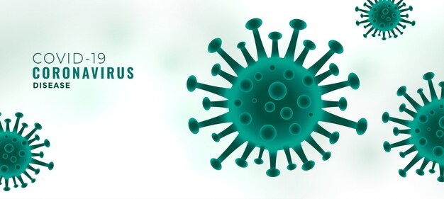 Contexte de l'épidémie de maladie de coronavirus avec cellule virale