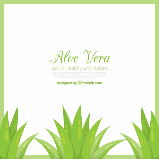 Vecteur gratuit contexte des plantes d'aloe vera