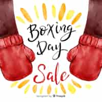 Vecteur gratuit contexte de vente boxing day