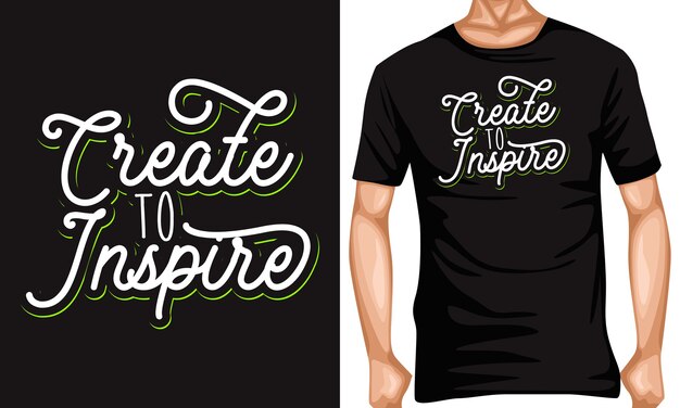 Croyez En Vous Meme Citation De Typographie Moderne T Shirt Noir Vecteur Premium
