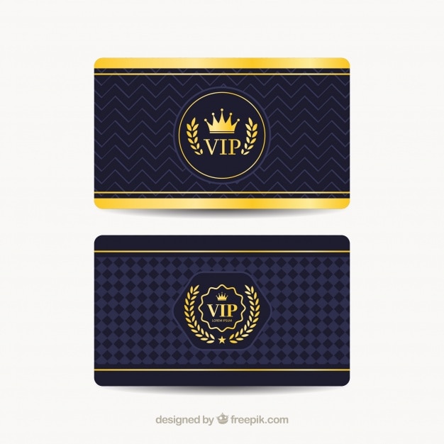 Vecteur gratuit cool jeu de cartes vip