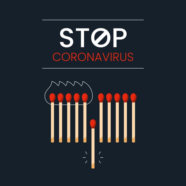 Correspond au concept d'arrêt du coronavirus
