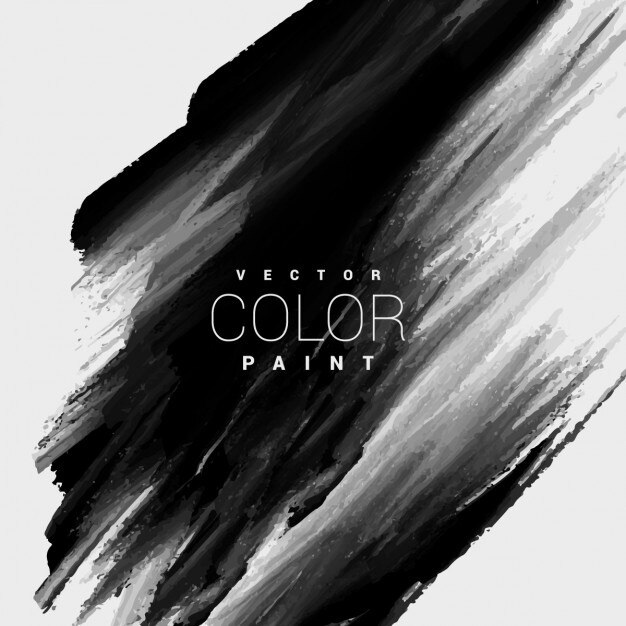 Couleur noire tache de peinture de fond