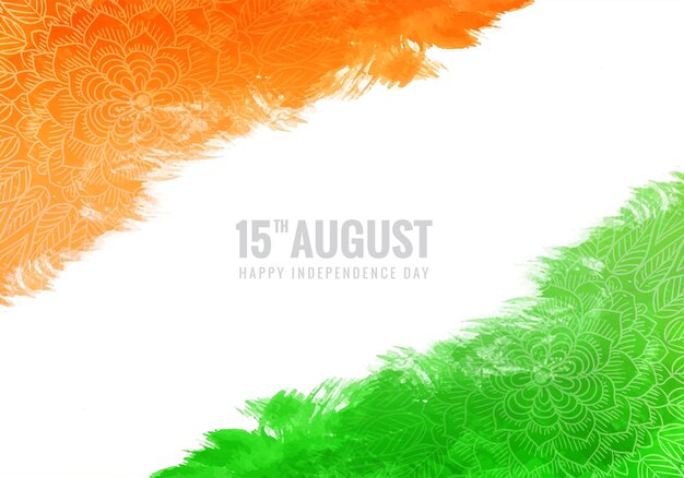 Couleurs du drapeau national pour le fond de la célébration de la fête de l'indépendance indienne
