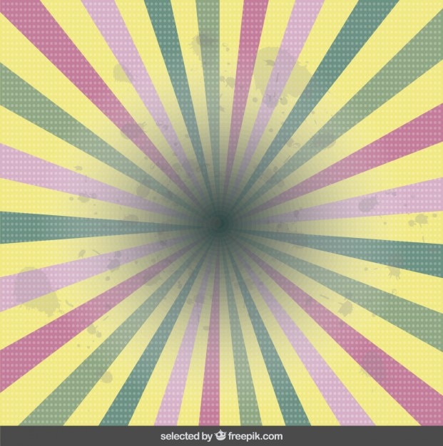 Vecteur gratuit les couleurs pastel sunburst fond