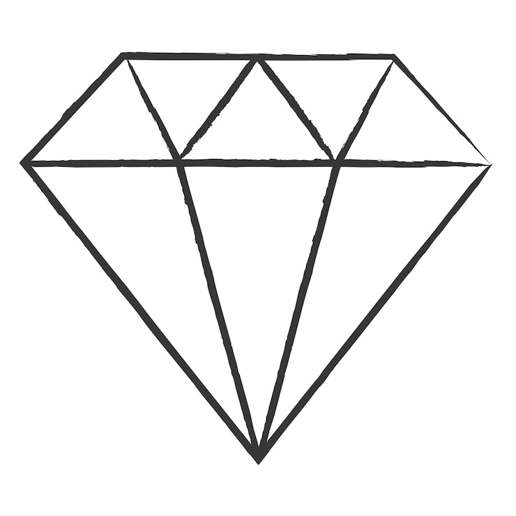 Vecteur gratuit coup de pinceau diamant
