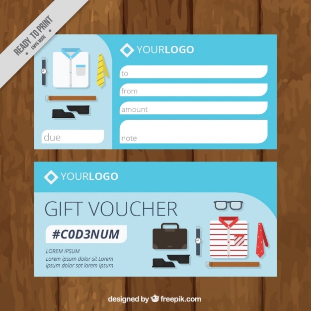 Vecteur gratuit coupons de réduction vêtements