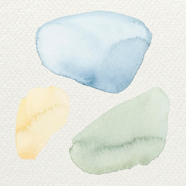 Coups De Pinceau Aquarelle Coloré