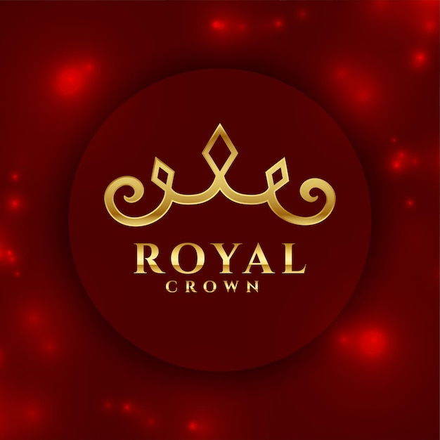 Vecteur gratuit couronne royale créative fond brillant pour le roi ou la reine