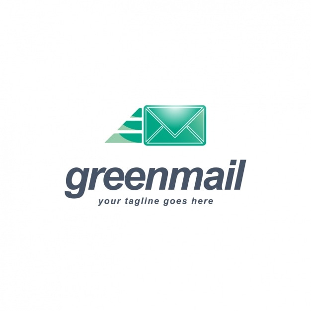 Vecteur gratuit courrier logo modèle