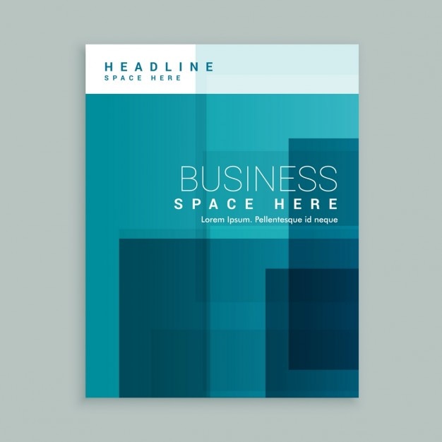 Vecteur gratuit couverture d'affaires modèle de page brochure