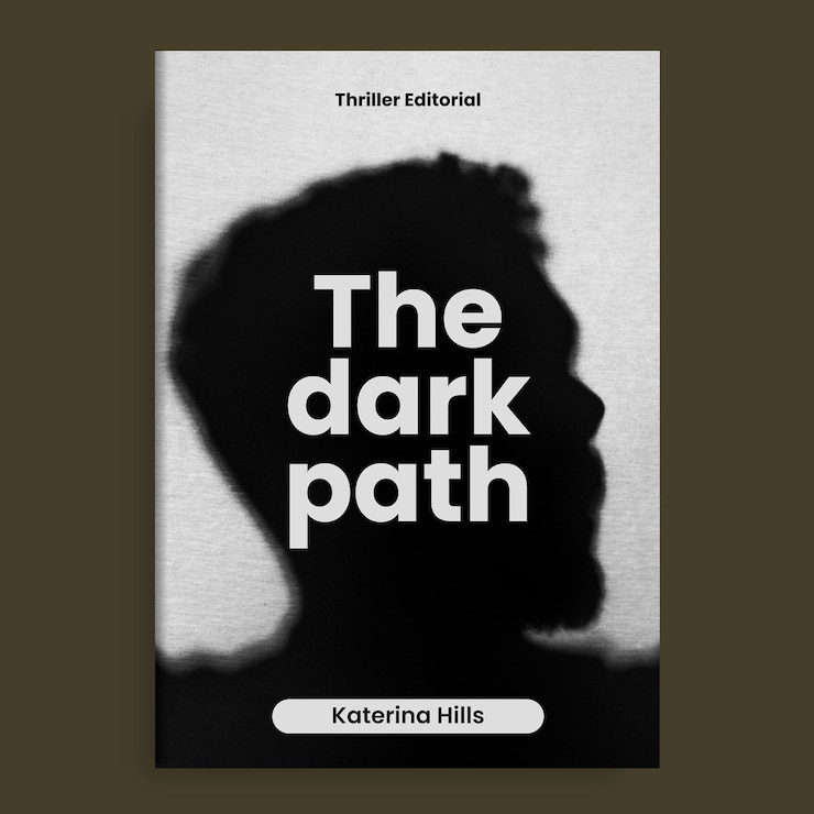 Vecteur gratuit couverture du livre chemin sombre
